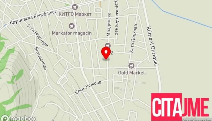 мапа на Zegin Apteka Strumica 4 Аптека во Струмица