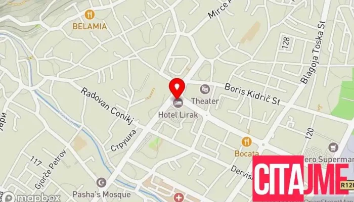 мапа на Zegin Apteka Tetovo 1 Аптека во Тетово