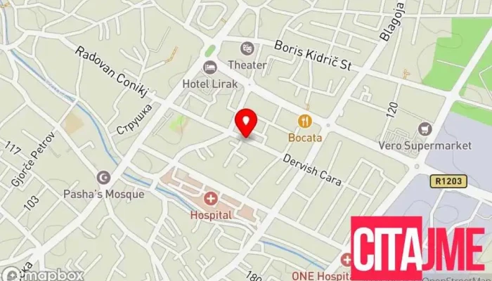 мапа на Zegin Apteka Tetovo 5 Аптека во Тетово