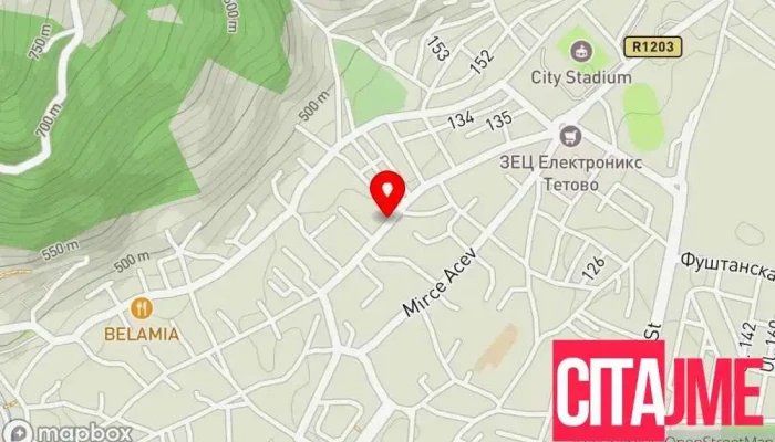 мапа на Zegin Apteka Tetovo 8 Аптека во Тетово