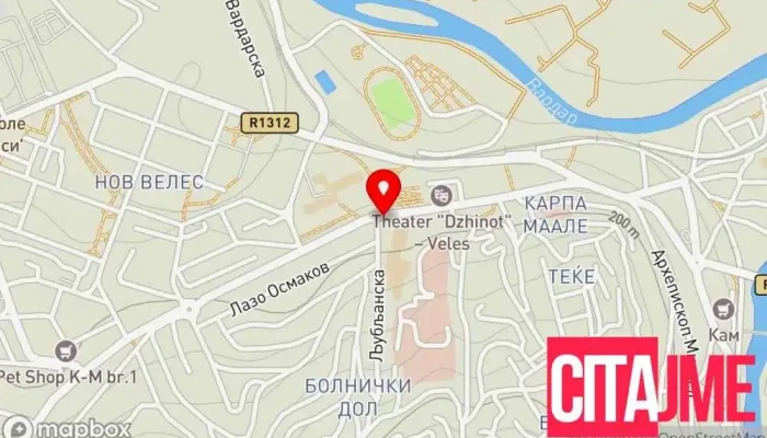 мапа на Zegin Apteka Veles 4 Аптека во Велес