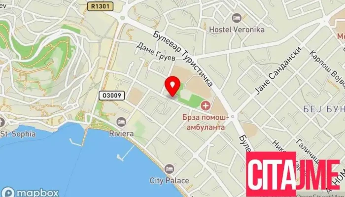 мапа на Зегин Фарм Охрид 2 Аптека во Охрид
