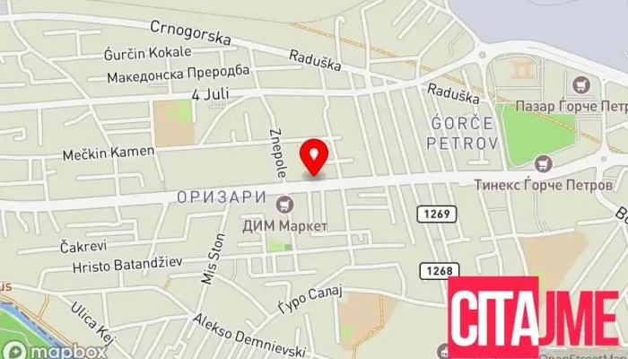 мапа на Зегин Ѓорче Петров 2 Аптека во Скопје