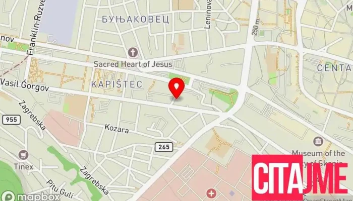 мапа на Зегин Медика Аптека во Скопје