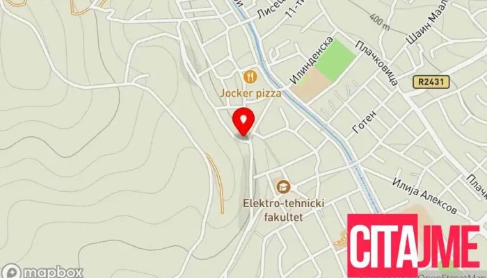 мапа на Зегин Радовиш Аптека во Радовиш