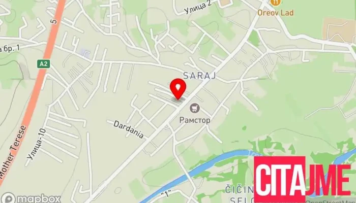мапа на Зегин Сарај 1 Аптека во Скопје