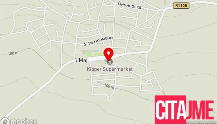мапа на Зегин Аптека во Валандово
