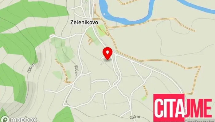 мапа на Зелениково  во Зелениково