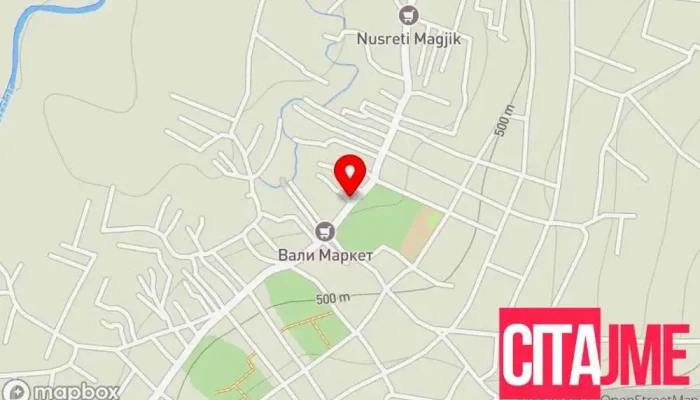 мапа на ŽELEZARA HEKURISHTE ÇEGRAN Продавница за хардвер во Чегране