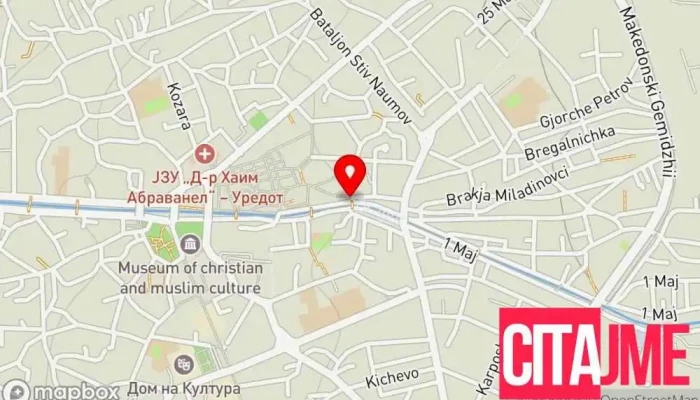 мапа на Земјоделска Аптека АГРО СТИЛ  во Битола