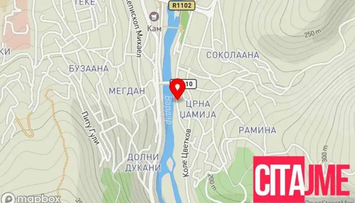 мапа на Земјоделска аптека Балкан  во Велес